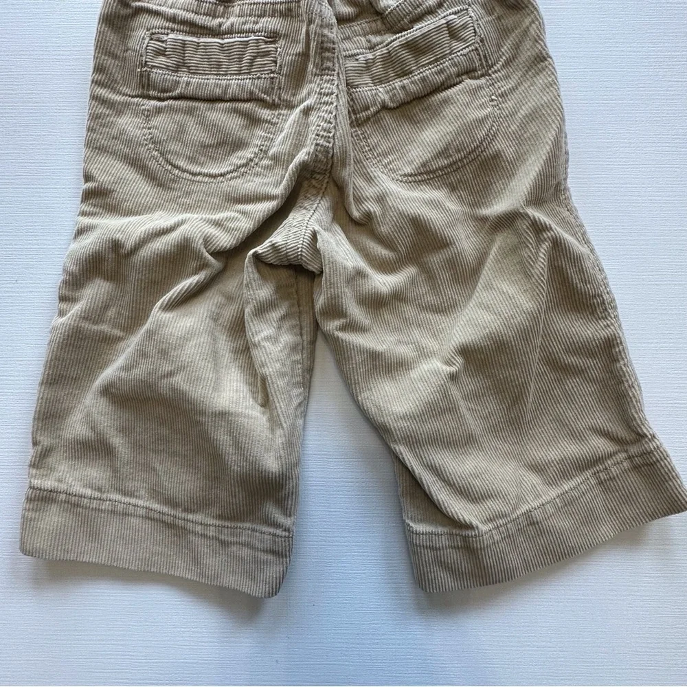 Baby Gap Tan Corduroy Flare Leg Pull On Pants 6-12 Months Girls Button Snap‎